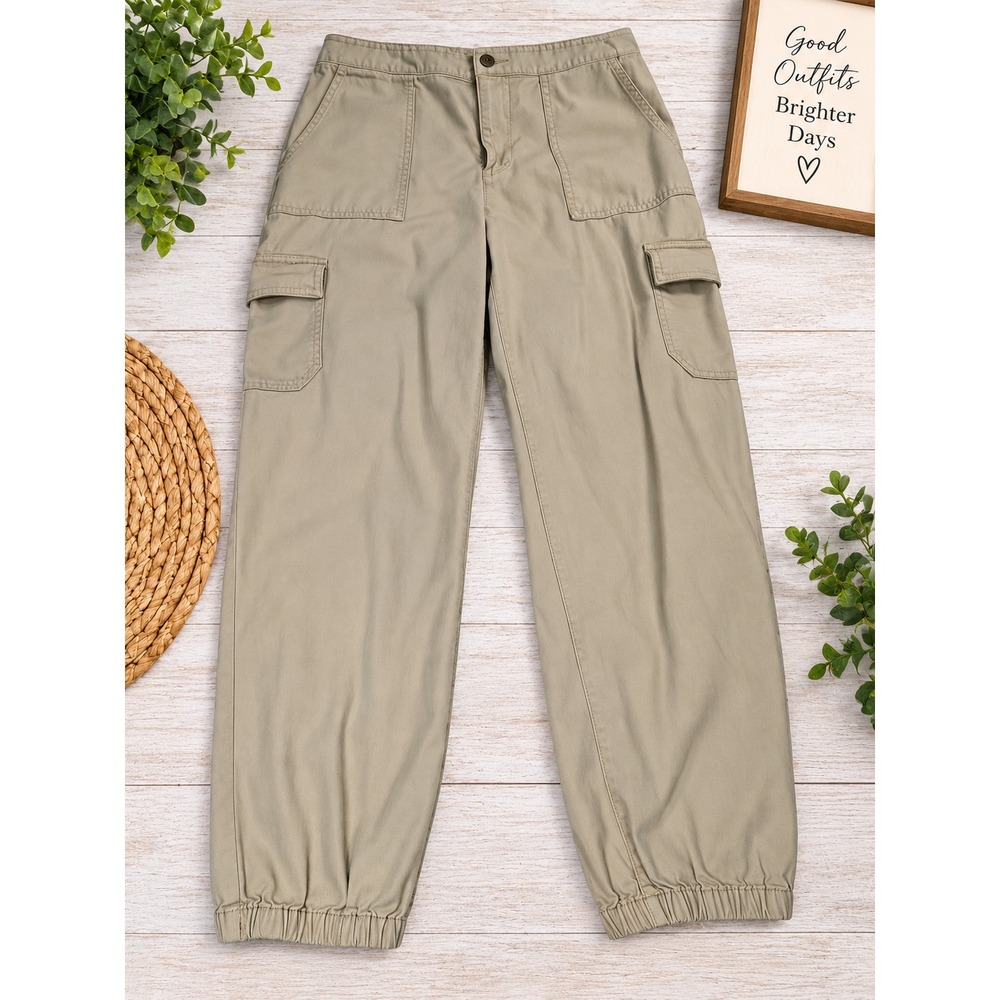 J.Crew Women's Beige Cargo Pants – Size 8 – Style BF842